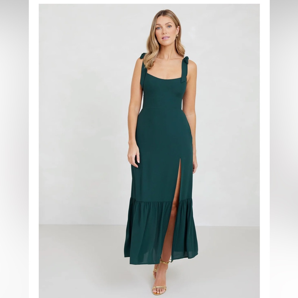 XS Park and Fifth Adelaide Dress in Hunter Green
